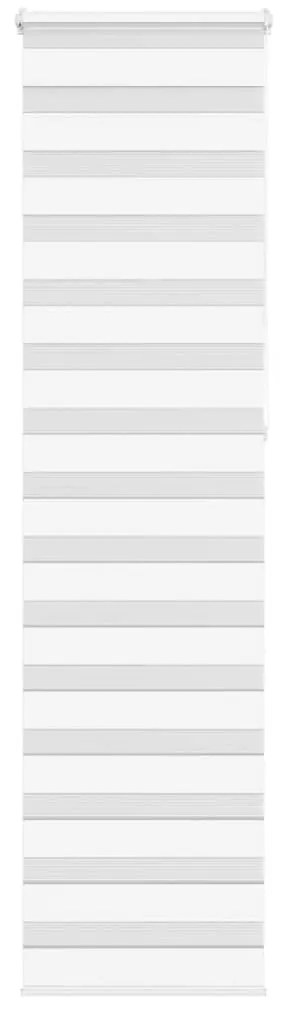 vidaXL Ζέβρα τυφλή Λευκό Πλάτος υφάσματος 55,9 εκ. Πολυεστέρας
