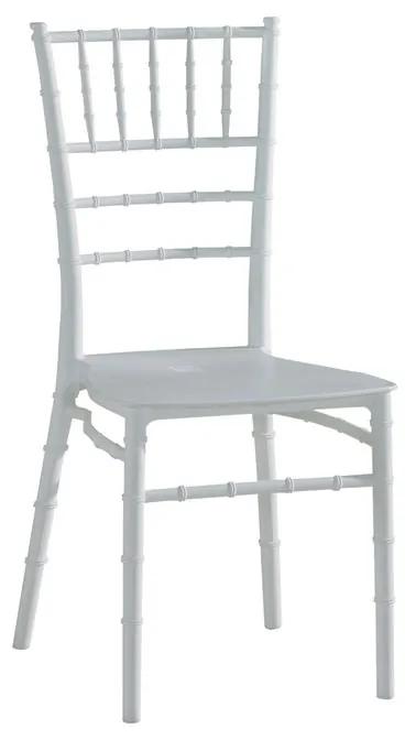 ILONA PP Καρέκλα Εστίασης - Catering Στοιβαζόμενη PP Άσπρο  40x46x88cm [-Άσπρο-] [-PP - PC - ABS-] Ε385