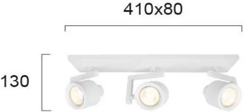 Ράγα Viokef Magma 3φωτη-Mauro