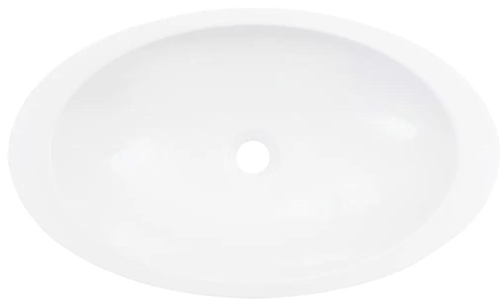 vidaXL Νιπτήρας Λευκός 59,3x35,1x10,7 εκ. Συνθετικός Τεχνητό Μάρμαρο
