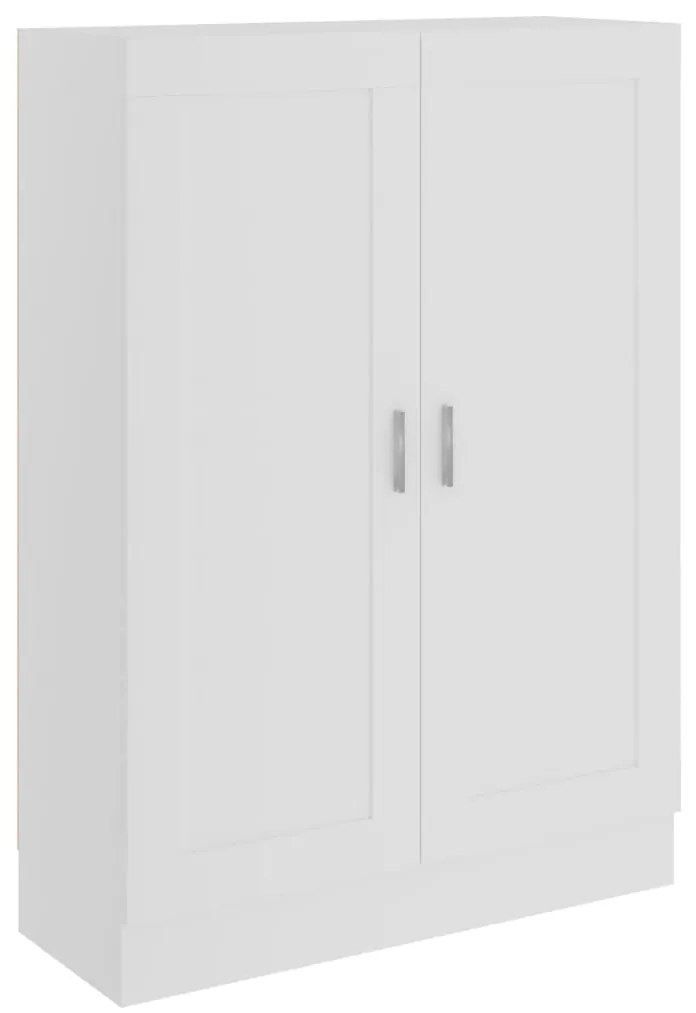 Βιβλιοθήκη Λευκή 82,5 x 30,5 x 115 εκ. Επεξ. Ξύλο - Λευκό