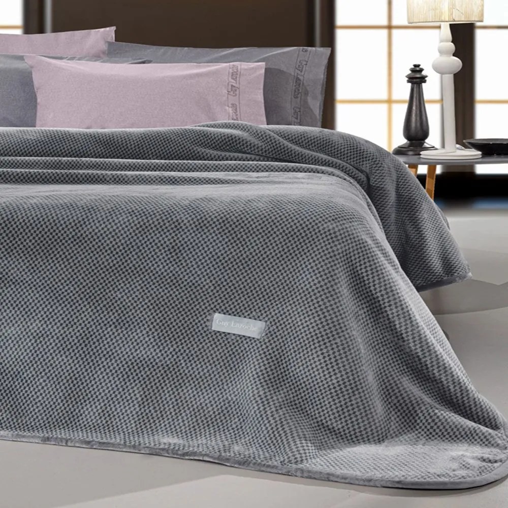Κουβέρτα Cheval Silver Guy Laroche Υπέρδιπλo 220x240cm Πολυέστερ