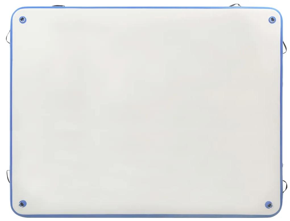 vidaXL Πλατφόρμα Φουσκωτή Πλωτή Μπλε / Λευκή 300 x 300 x 15 εκ.