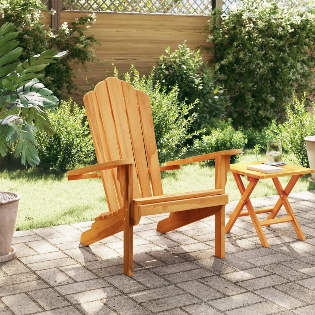 vidaXL Καρέκλα Κήπου Adirondack 77x78x95 εκ. από Μασίφ Ξύλο Teak