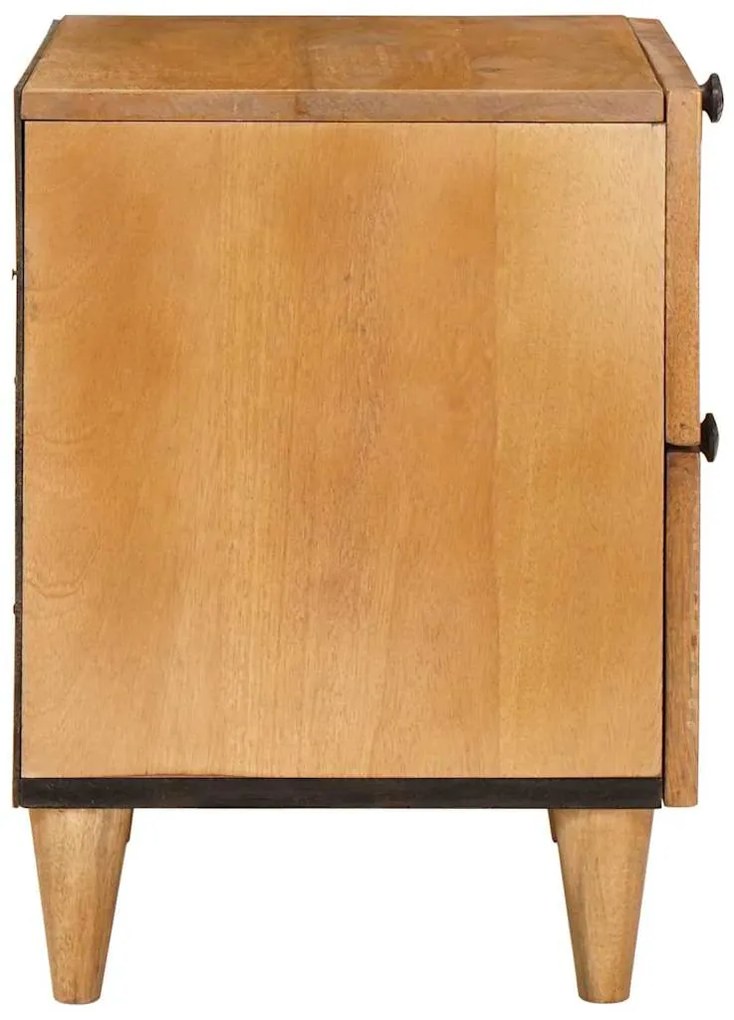 vidaXL Κομοδίνο Ανοιχτό καφέ 40 x 33 x 46 εκ. Μασίφ ξύλο μάνγκο