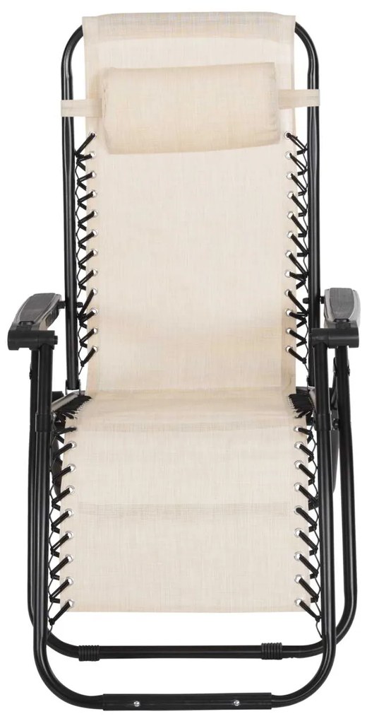 ΠΟΛΥΘΡΟΝΑ RELAX COMPANION HM5095.12 ΜΠΕΖ TEXTILENE-ΜΑΥΡΟ ΜΕΤΑΛΛΟ 67x145x110Υεκ.