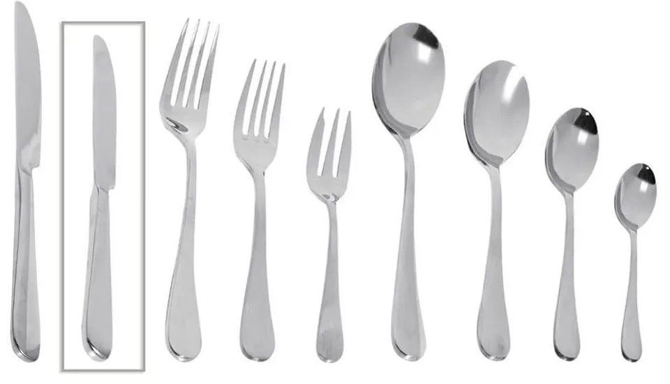 Μαχαίρι Benefit Σετ 6 τμχ CUS402K12 19,2cm Silver Espiel Stainless Steel