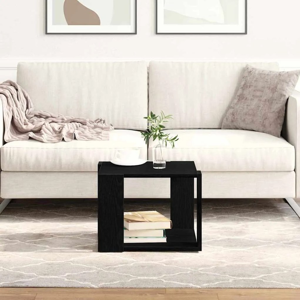vidaXL Τραπεζάκι σαλονιού Μαύρη δρυς 40 x 40 x 30 cm