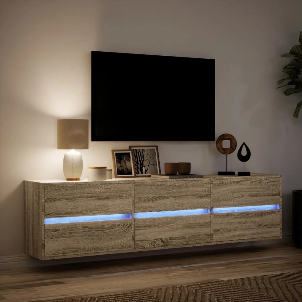 ΈΠΙΠΛΟ ΤΟΙΧΟΥ ΤΗΛΕΟΡΑΣΗΣ ΜΕ LED SONOMA ΔΡΥΣ 180X31X45 ΕΚ. 3307935