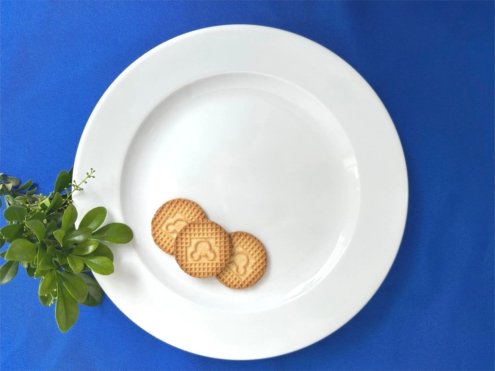 Πιάτο Ρηχό Φ27cm Λευκό Wide Rim - Oriana Ferelli® - 6 ΤΜΧ