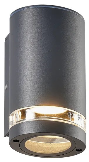 GU10 WALL LUMINAIRE 230V AC DARK GREY IP54 MAX.35W ACA LG6006G