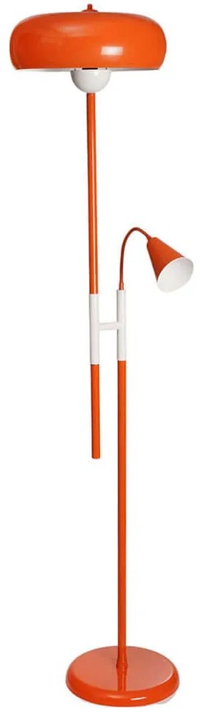 Φωτιστικό Δαπέδου 534LUN5443 Φ38x160cm 1xE27/1xE14 40W Orange-White Opviq