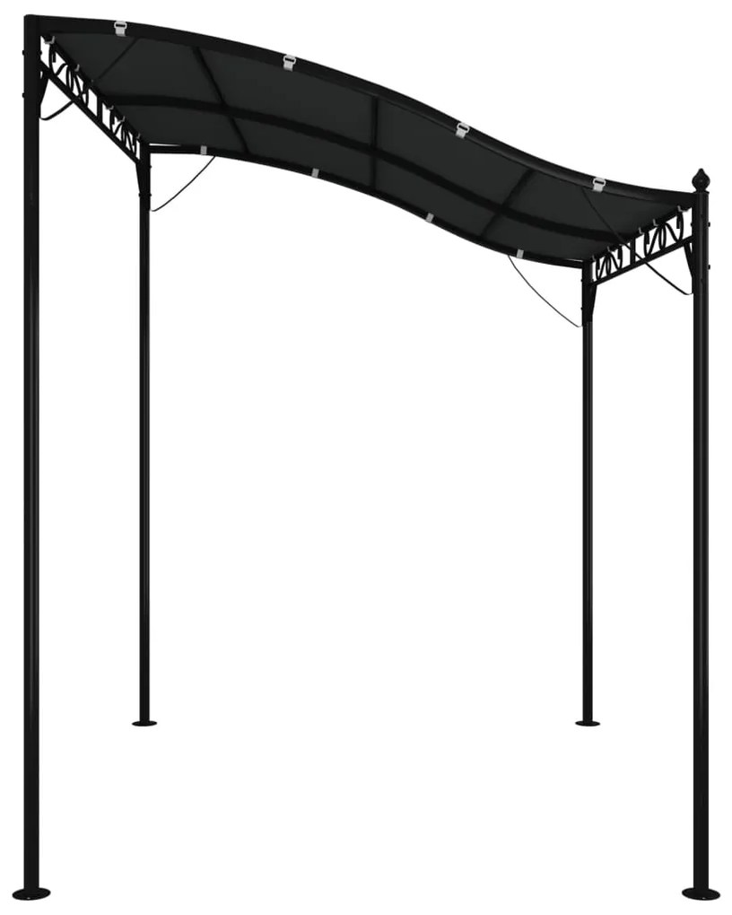 vidaXL Τέντα Ανθρακί 2 x 2,3 μ. 180 γρ./μ² από Ύφασμα και Ατσάλι