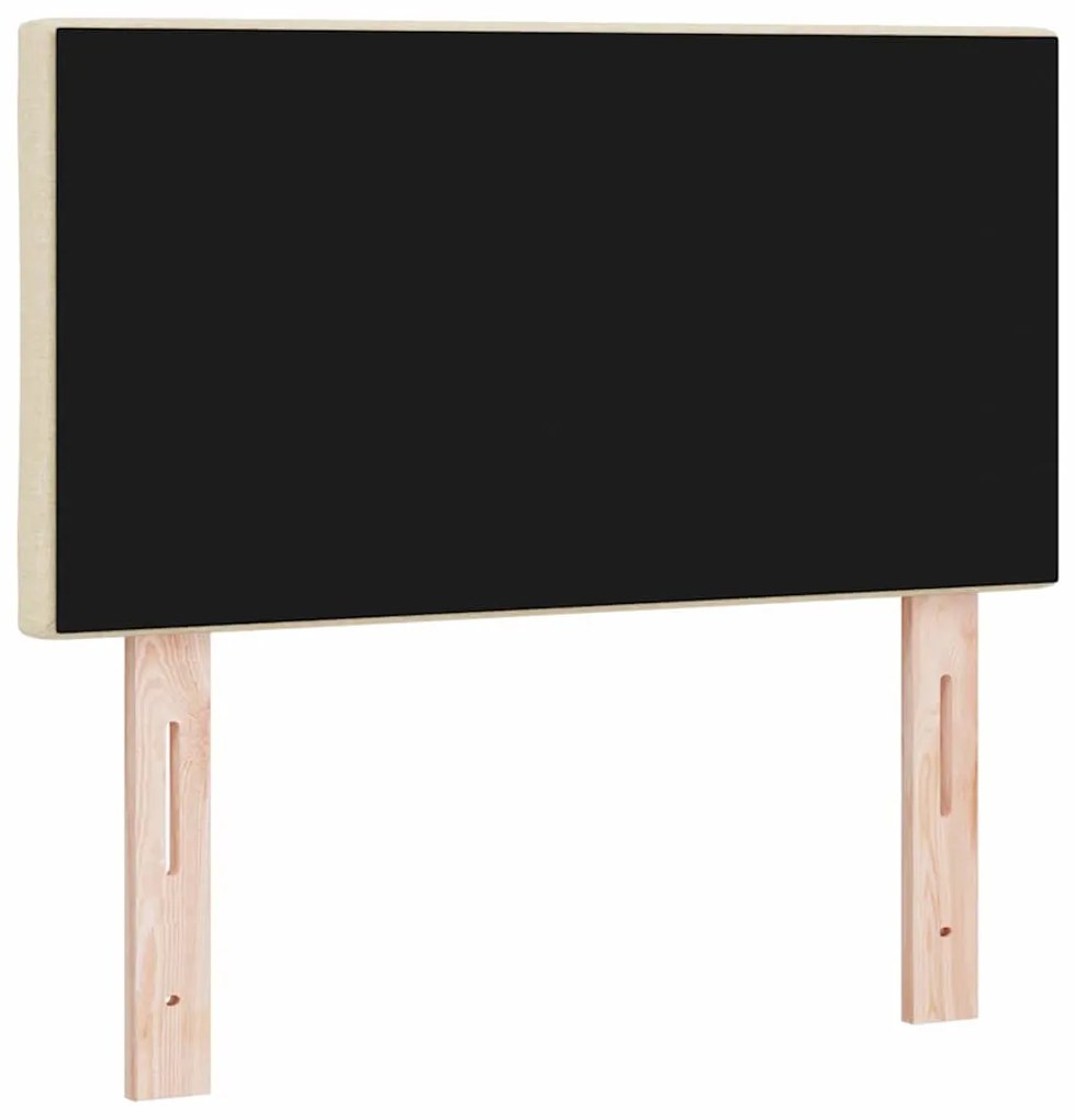 vidaXL Υφασμάτινο Κεφαλάρι Geometric με κεφαλάρι Κρεμ 80 cm ύφασμα