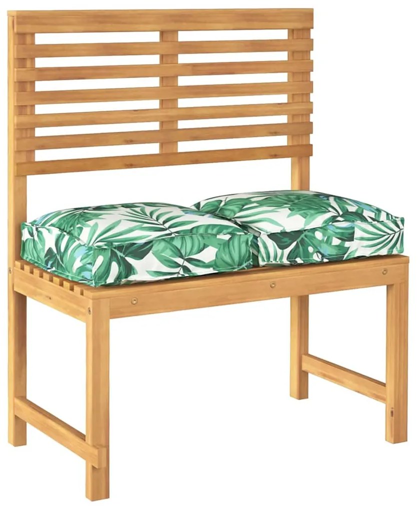 vidaXL Μαξιλάρι παλέτας για κάθισμα Floral 2 pcs Μοτίβο φύλλων