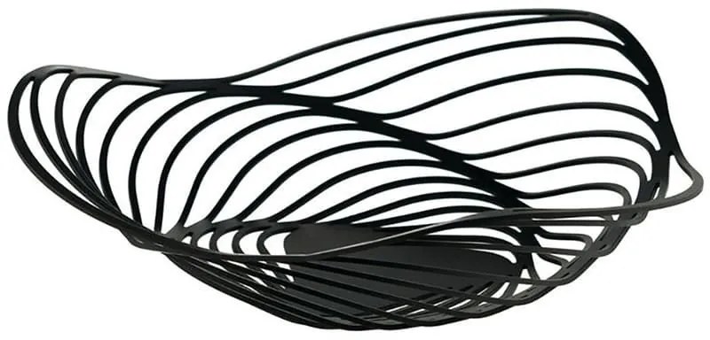 Φρουτιέρα Trinity ACO02 B Φ26x7cm Μεταλλική Black Alessi Metal