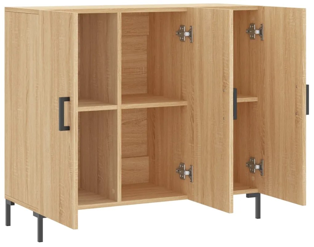 vidaXL Ντουλάπι Sonoma δρυς 90x34x80 εκ. Επεξεργασμένο Ξύλο