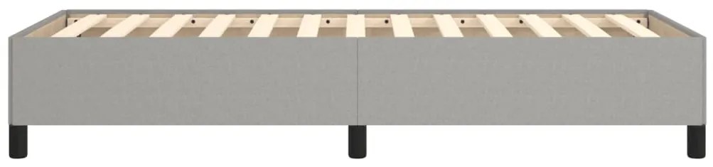 vidaXL Σκελετός Κρεβατιού Χωρίς Στρώμα Αν. Γκρι 90x200 εκ.Υφασμάτινο