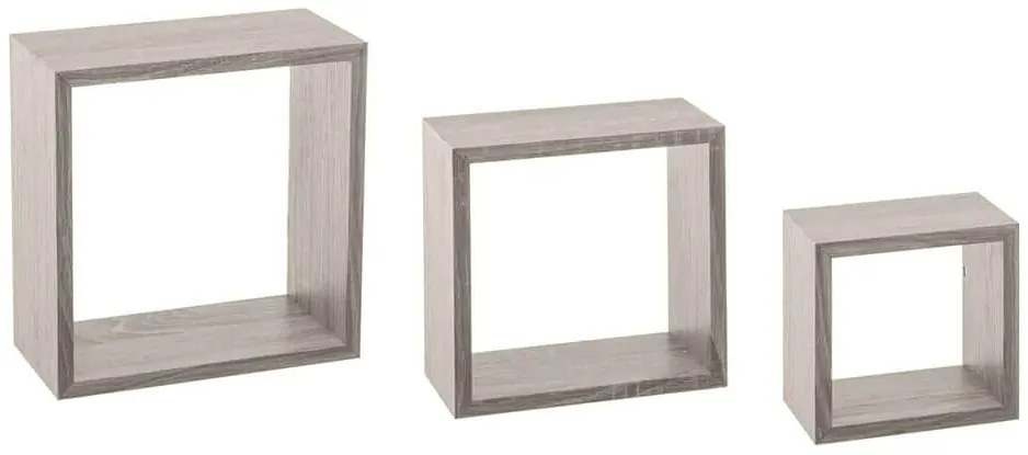 Σετ Ράφια τοίχου 5five - Σε γκρι απόχρωση - 3 τεμάχια