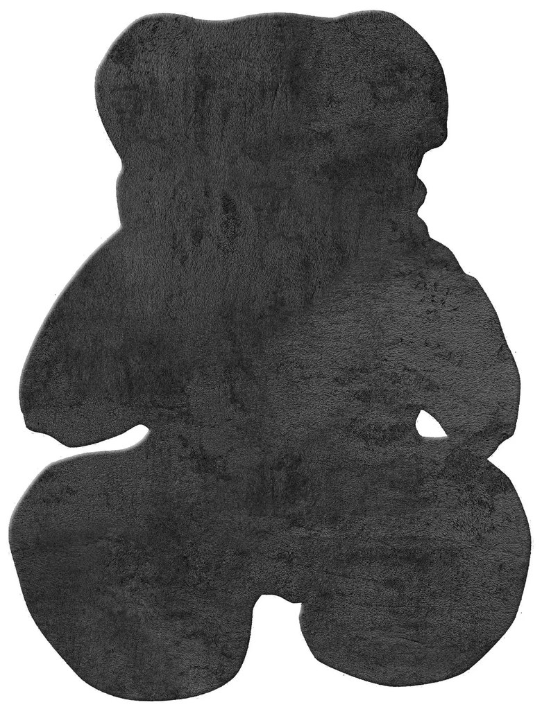 Παδικό Χαλί FEATHERY BLACK TEDDY BEAR 120 x 140 εκ.