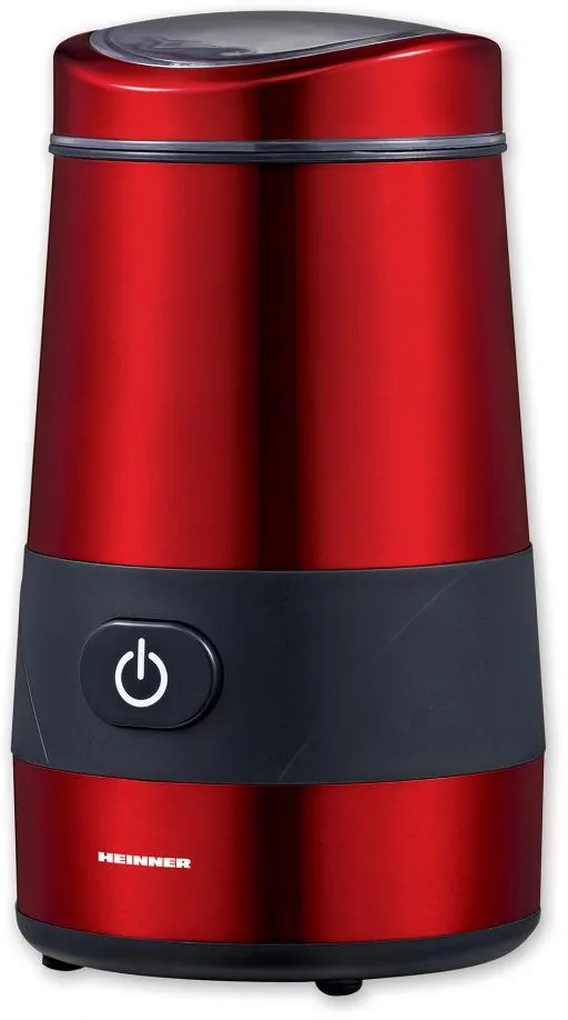 Heinner HCG-200RED Ηλεκτρικός Μύλος Καφέ 200W με Χωρητικότητα 60gr, Κόκκινος