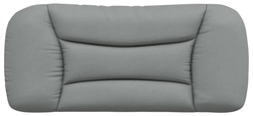 vidaXL Μαξιλάρι για Κεφαλάρι Hvar Ανοιχτό Γκρι 90 εκ. Υφασμάτινο