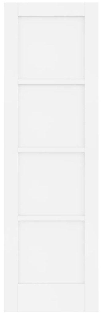 vidaXL Εσωτερική Πόρτα 'ORKDAL' Λευκή 61x198.5x4 εκ. Μασίφ Ξύλο Πεύκου