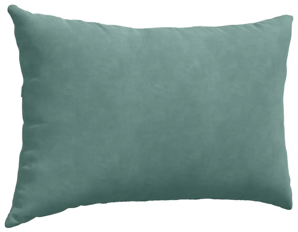 vidaXL Μαξιλάρι Καναπέ 2 pcs Θαλασσί 60 x 40 cm Υφασμάτινο Κορντουρά