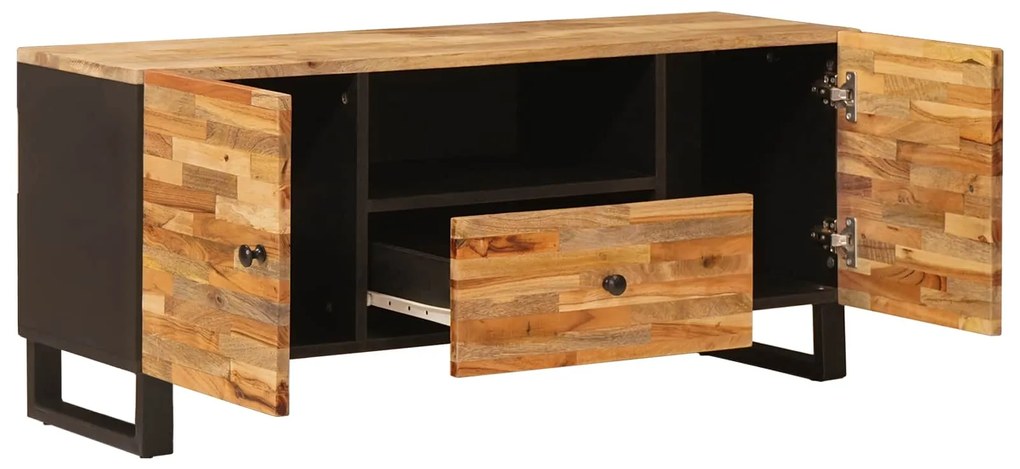 vidaXL Ντουλάπι TV με ράφι Καφέ 105 x 33 x 46 εκ. Στερεό ξύλο μάνγκο