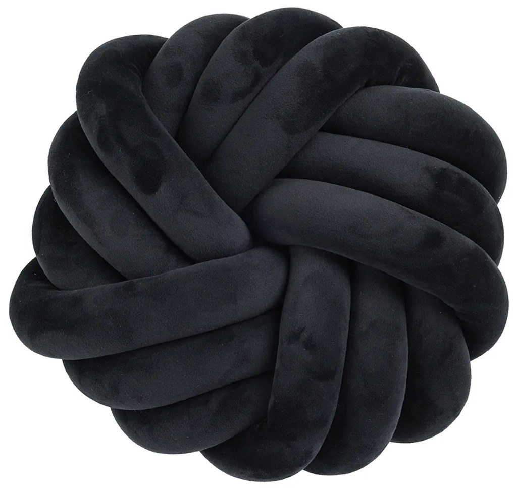 Βελουτέ Διακοσμητικό Μαξιλάρι (Φ35) Das Home 2290 Black
