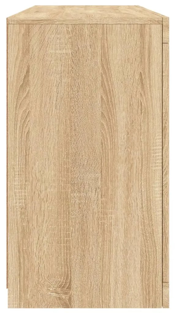 vidaXL Ντουλάπι με LED Sonoma Δρυς 142,5x37x67 εκ.