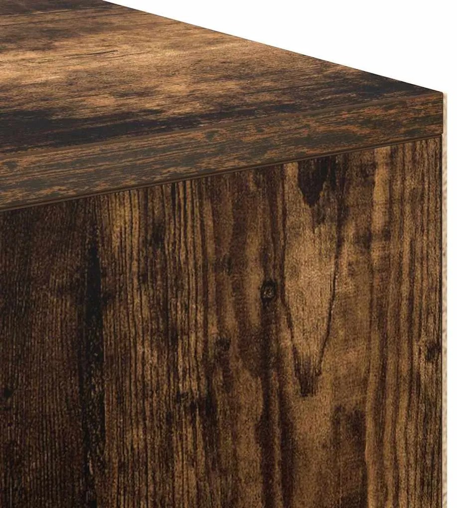 vidaXL Γραφείο Καπνιστό Δρύς 102 x 50 x 75 εκ Επεξεργασμένο ξύλο