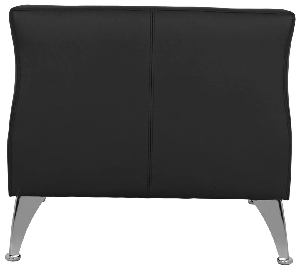 Πολυθρόνα KIANA C3122.11 με PU Μαύρο 80x75x71 εκ. 80x75x71 εκ.