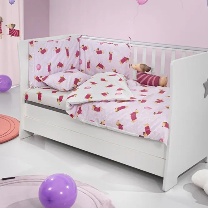 Σετ Κούνιας 3τμχ Saint Clair Pet Fuchsia