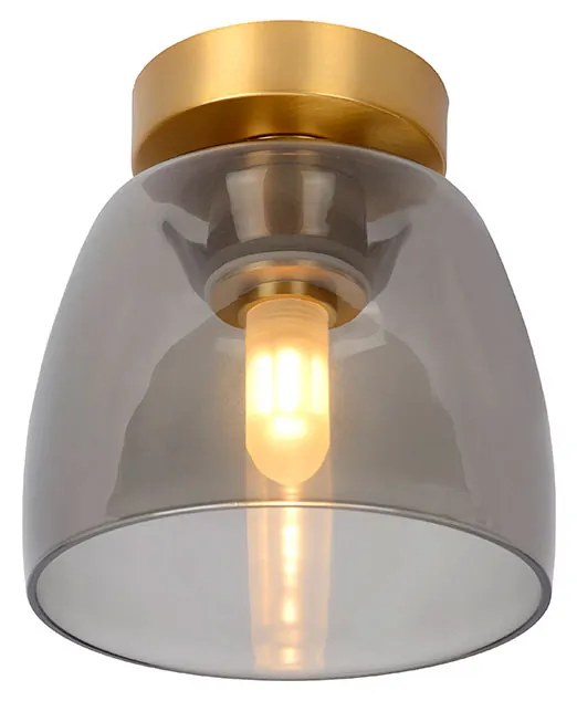 Φωτιστικό Οροφής Lucide 30164-01-02 TYLER Χρυσό Χρώμα (Gold Coloured)|Φυμέ (Smoke)