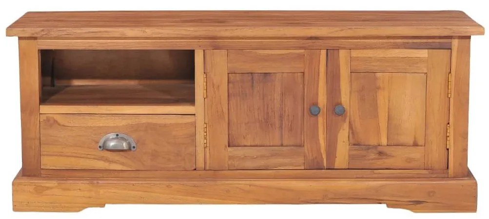 Έπιπλο Τηλεόρασης 100 x 30 x 40 εκ. από Μασίφ Ξύλο Teak - Καφέ