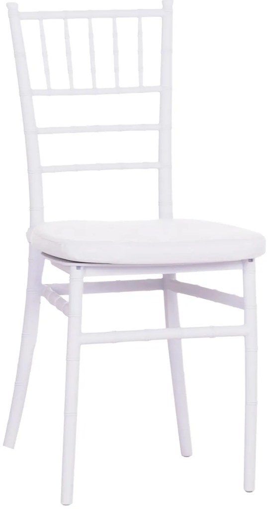 Καρέκλα Catering TIFFANY C21104 με Μαξιλάρι Πολυπροπυλενίου Λευκή 39x47x89Y εκ. 39x47x89 εκ.