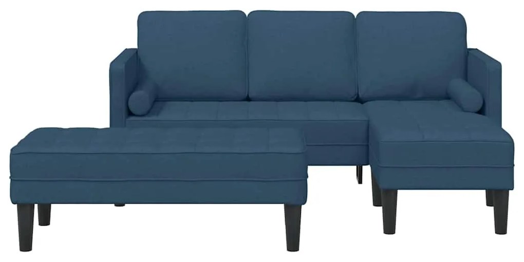 vidaXL Σετ Καναπέ 2 pcs Μπλε 173 x 131 x 67 εκ ύφασμα