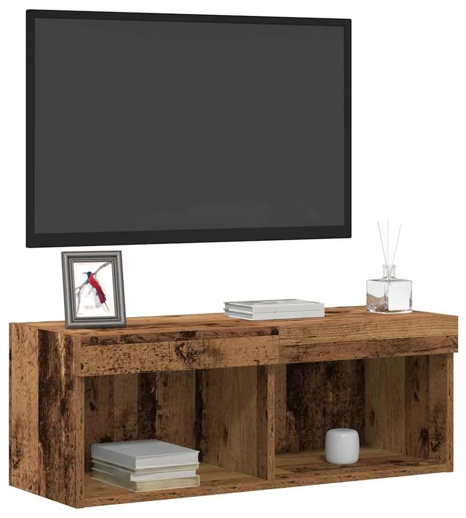 vidaXL Ντουλάπι TV Παλαιό ξύλο 80 x 30 x 30 εκ Επεξεργασμένο ξύλο