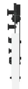 vidaXL Συρόμενη Πόρτα με Σετ Hardware Λευκή 73.5x211 εκ. Στερεό Ξύλο Πεύκος