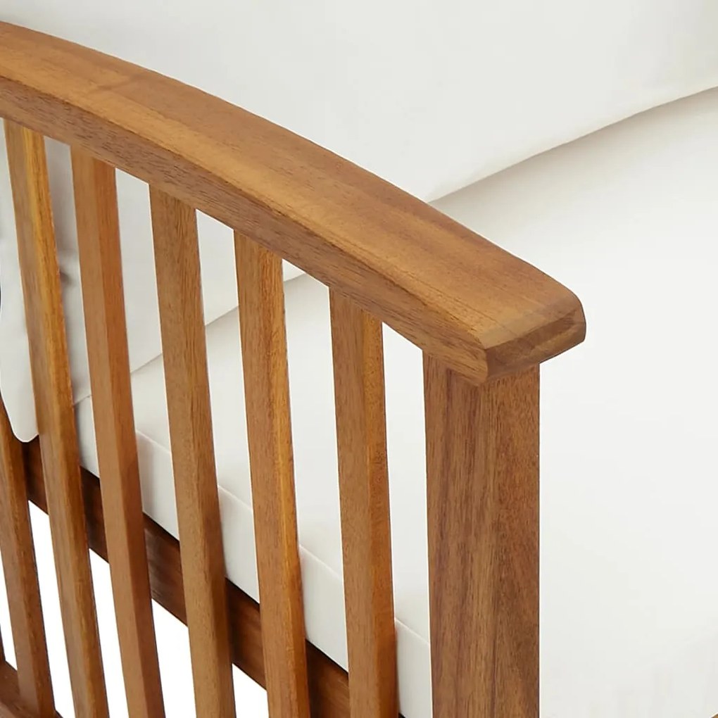 vidaXL Σαλόνι Κήπου 5 Τεμαχίων από Μασίφ Ξύλο Ακακίας με Μαξιλάρια