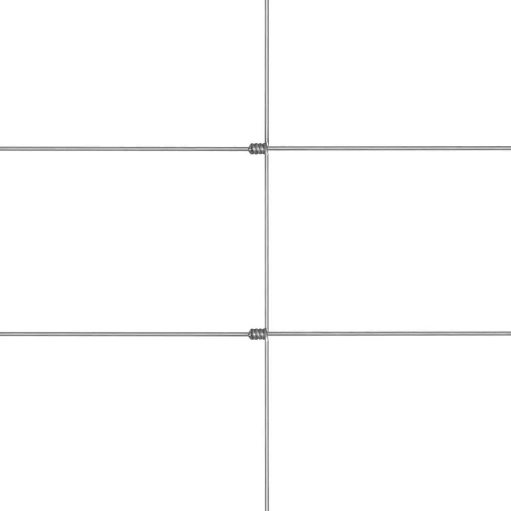 vidaXL Συρματόπλεγμα Περίφραξης Ασημί 50 x 1,25 μ. από Γαλβαν. Ατσάλι