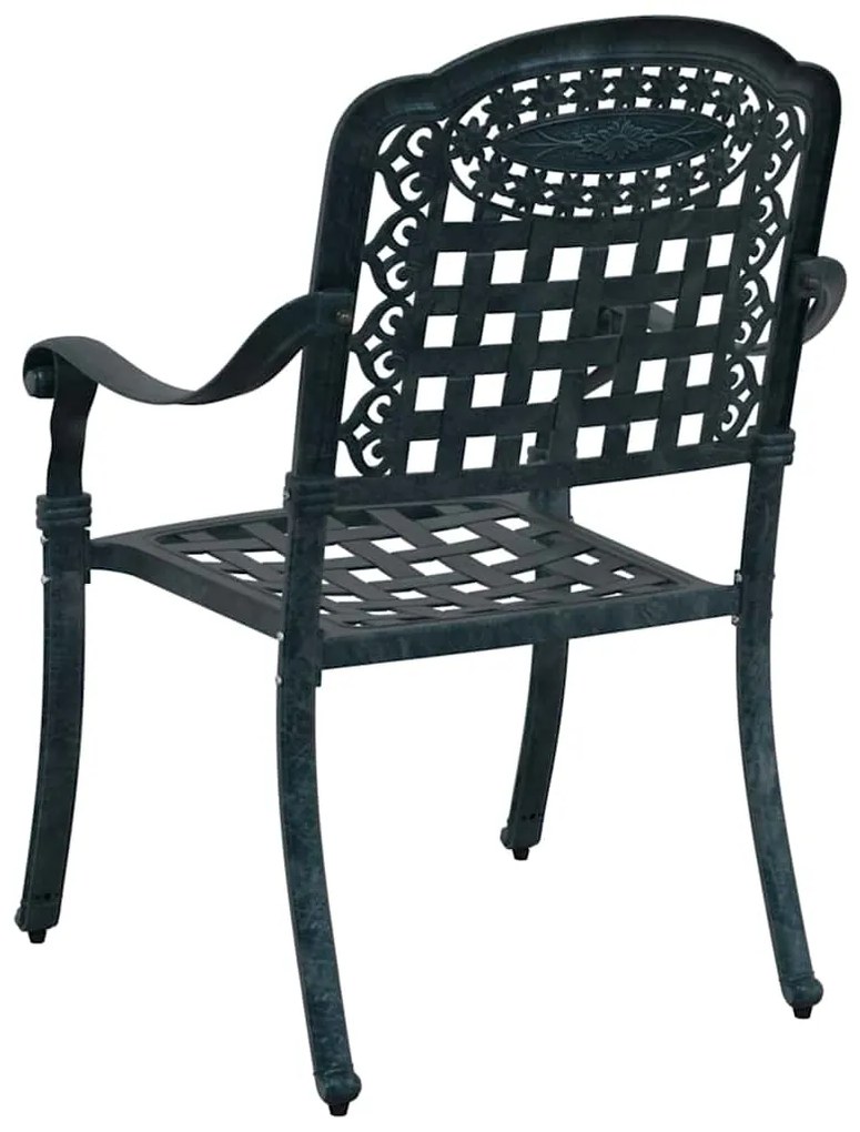 vidaXL Καρέκλα Κήπου 2 pcs Πράσινο 55 x 56.5 x 91εκ Αλουμίνιο