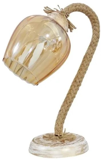 Επιτραπέζιο Φωτιστικό - Πορτατίφ SP-21/98PR ROPE Heronia-09-0097-Λευκό 09-0097