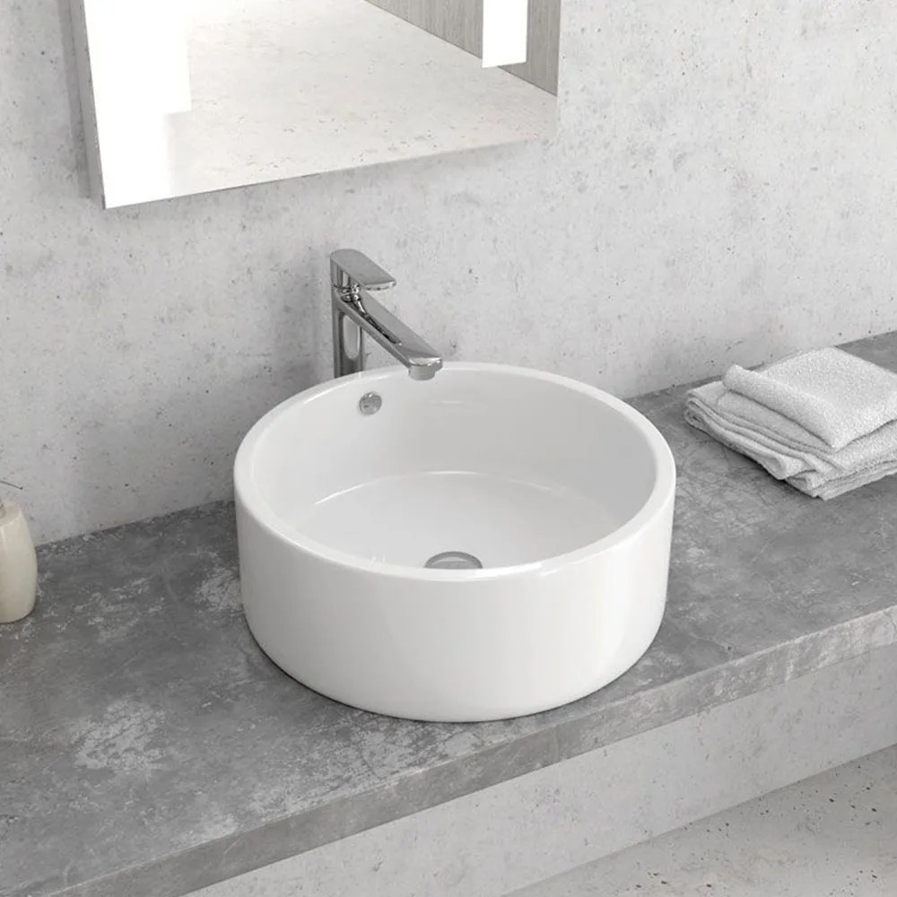 Νιπτήρας Επικαθήμενος LT 3070 42,5x42,5x16,5cm White Karag Πορσελάνη
