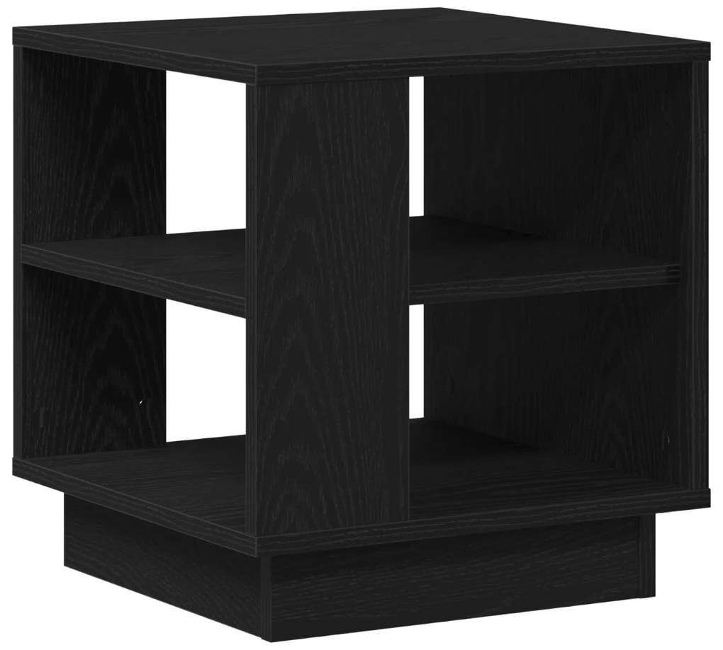 vidaXL Τραπέζι σαλονιού Μαύρο Δρυς 40x40x43 εκ Επεξεργασμένο Ξύλο