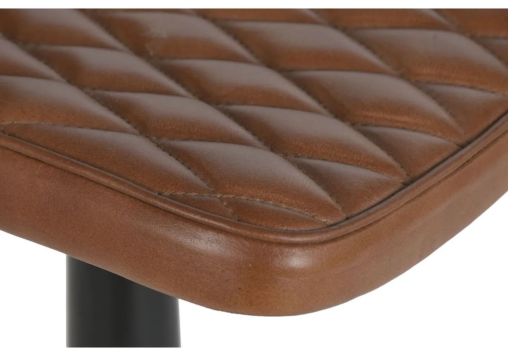 Σκαμπό Home ESPRIT Δέρμα Σίδερο