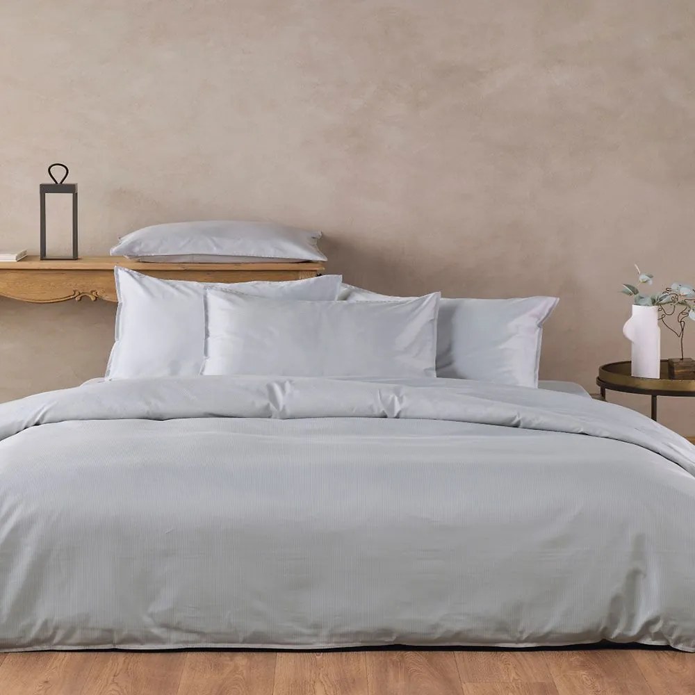 Παπλωματοθήκη Empress 22 (Σετ 3τμχ) Grey Kentia Υπέρδιπλo 220x240cm 100% Cotton Satin