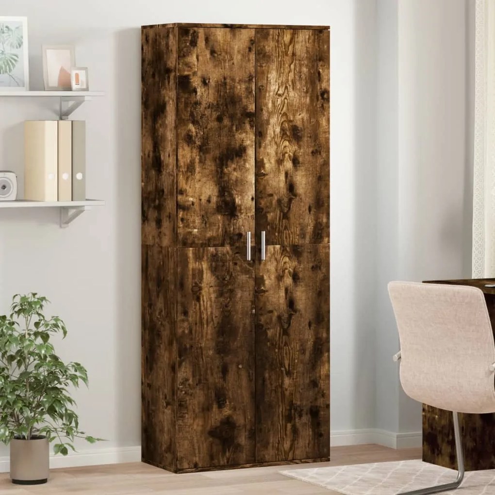 vidaXL Ντουλάπα Καπνιστή Δρυς 70x35x180 εκ. από Επεξεργασμένο Ξύλο