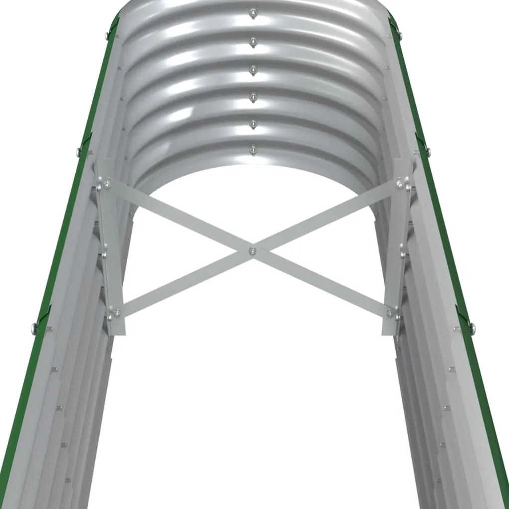 vidaXL Ζαρντινιέρα Πράσινη 260x40x36 εκ Γαλβανισμένος χάλυβας